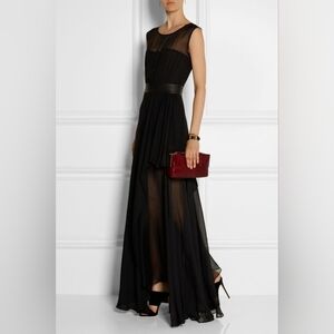 Tamara Mellon Elegant Black Maxi Dress